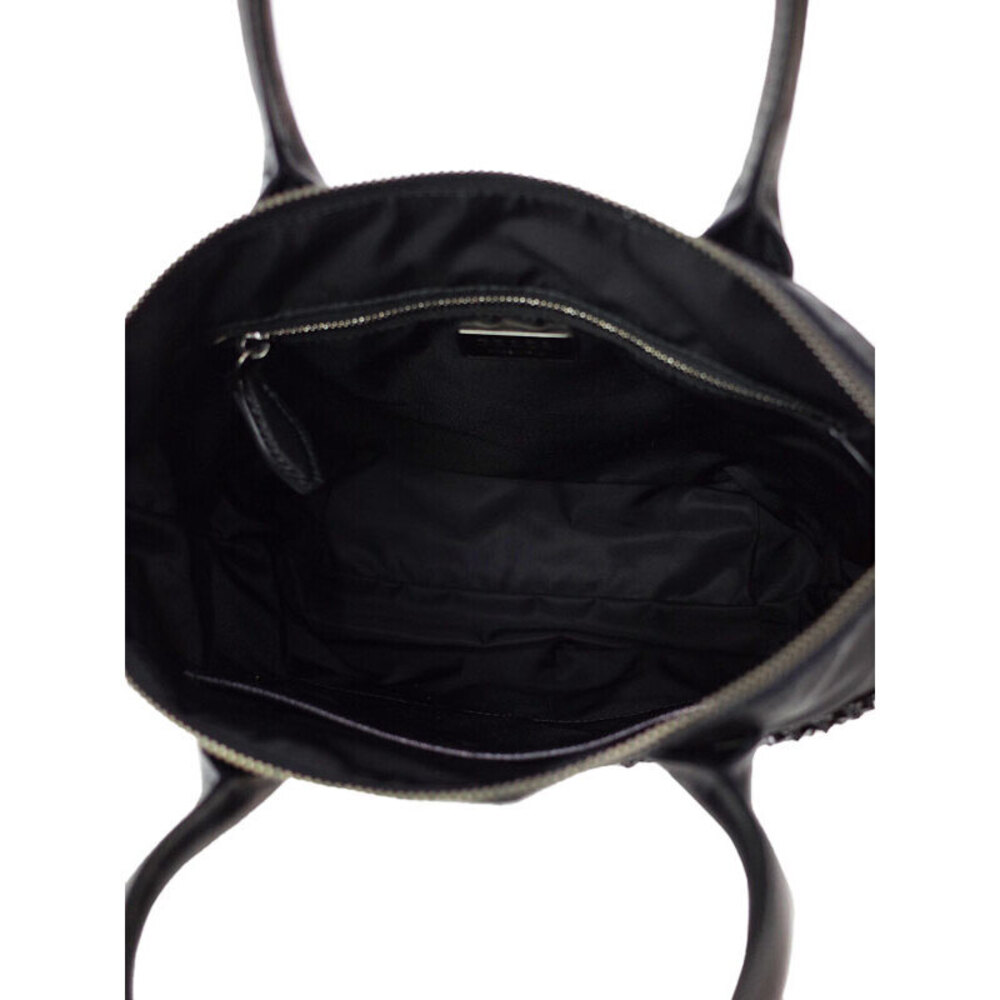 Prada Tessuto Ricamo tote bag black floral beading - Picture 3 of 9